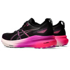 ASICS GEL-Kayano 31 Noir-Violet / Black-Bold Magenta — vue avant intérieure (1012B670-003)