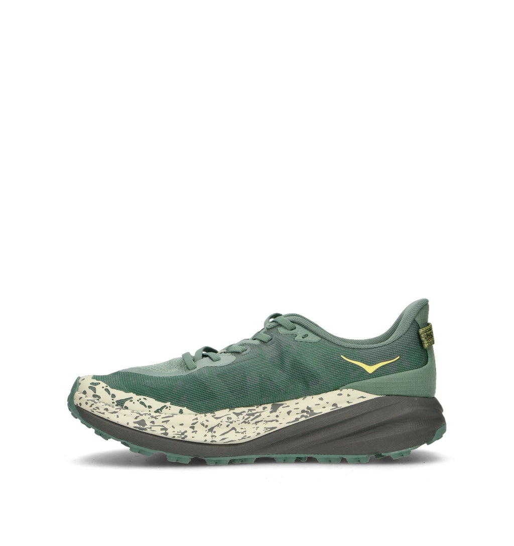 Hoka Speedgoat 6 Chaussures Trail Running Vert Gris Homme - 4