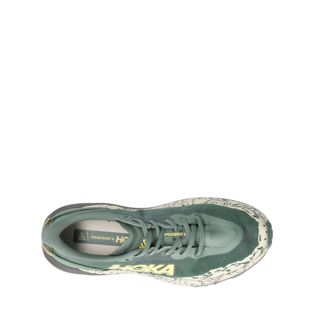 Hoka Speedgoat 6 Chaussures Trail Running Vert Gris Homme - 5