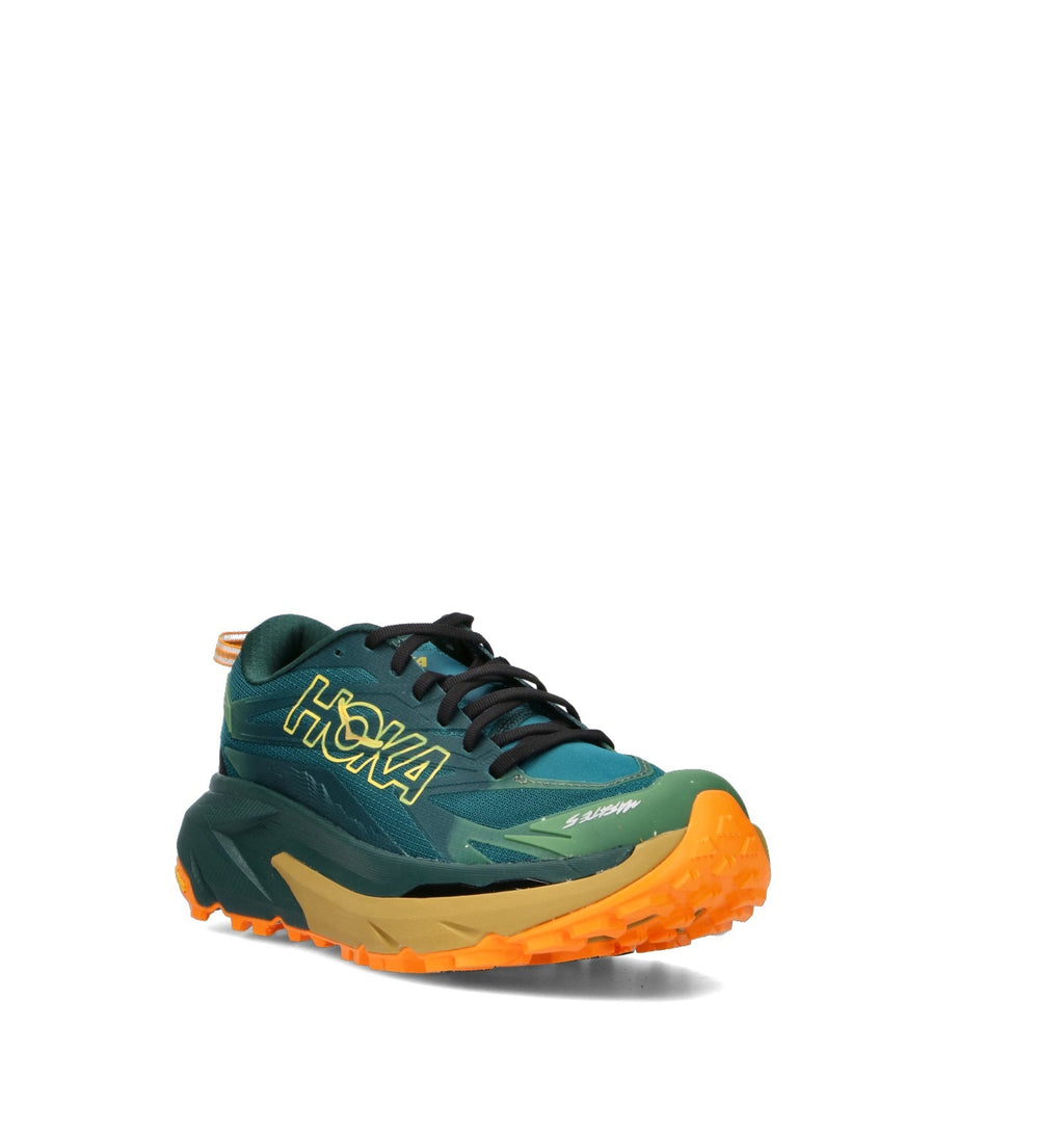 Hoka Mafate 5 Chaussures Trail Running Bleu Jaune Homme - 2