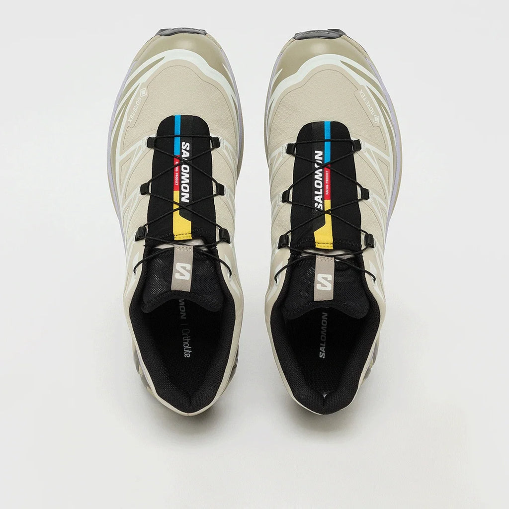 Salomon XT-6 GORE-TEX – Eucalyptus / Silver Sage / Cosmic Sky – vue dessus