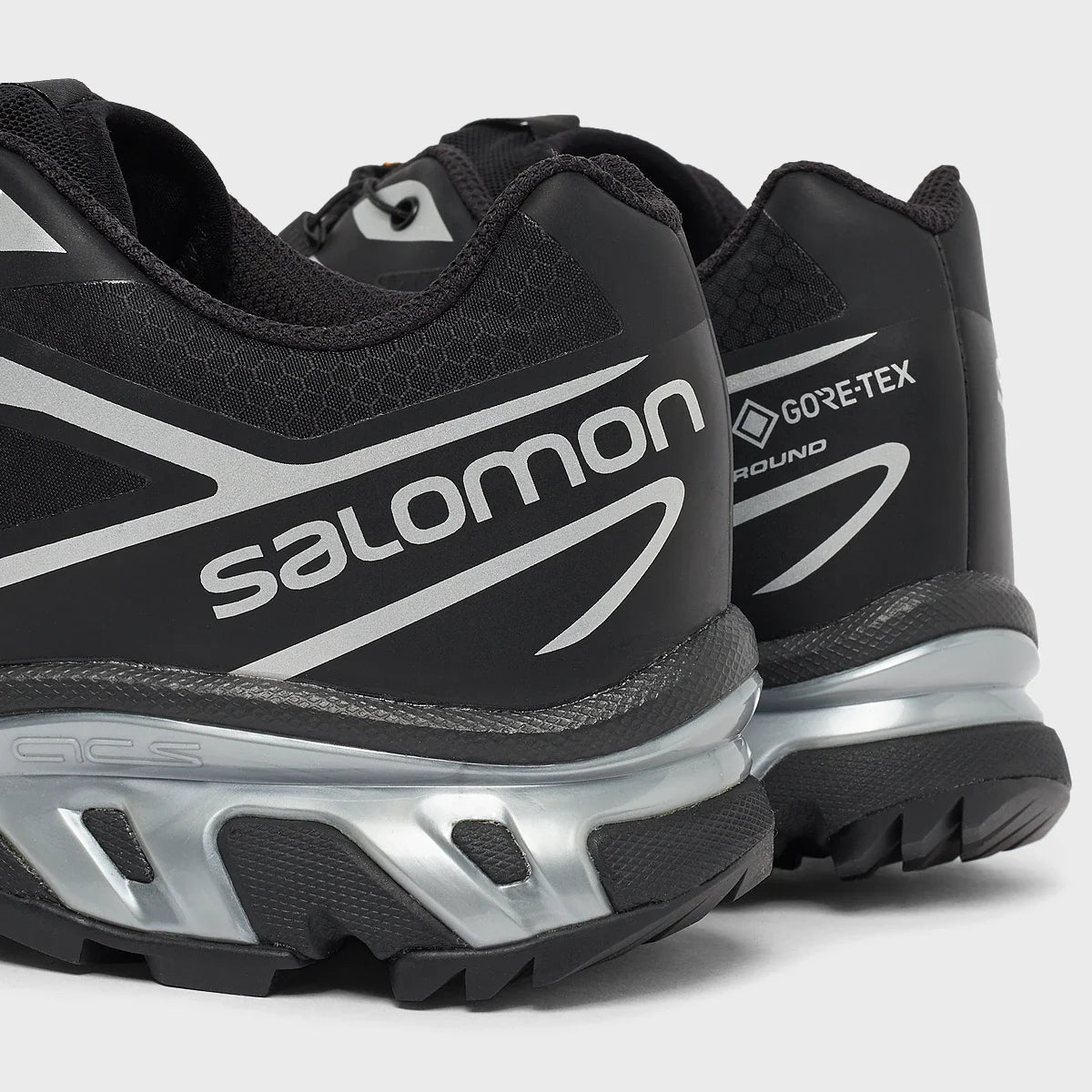 Salomon XT-6 GORE-TEX – Noir & Argent – detail talon