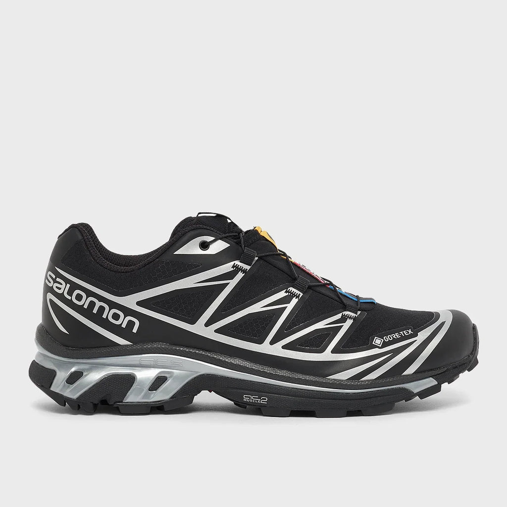 Salomon XT-6 GORE-TEX – Noir & Argent – profil exterieur
