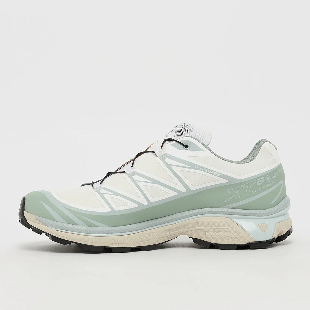 Salomon XT-6 GORE-TEX – White / Green Milieu / Ice Flow – profil interieur