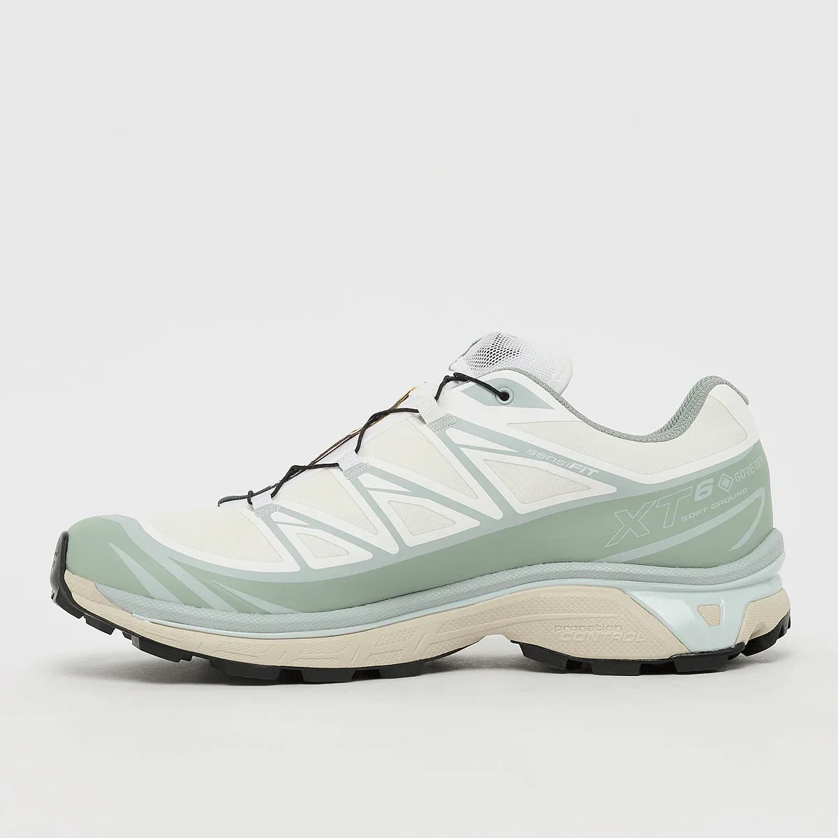 Salomon XT-6 GORE-TEX – White / Green Milieu / Ice Flow – profil interieur
