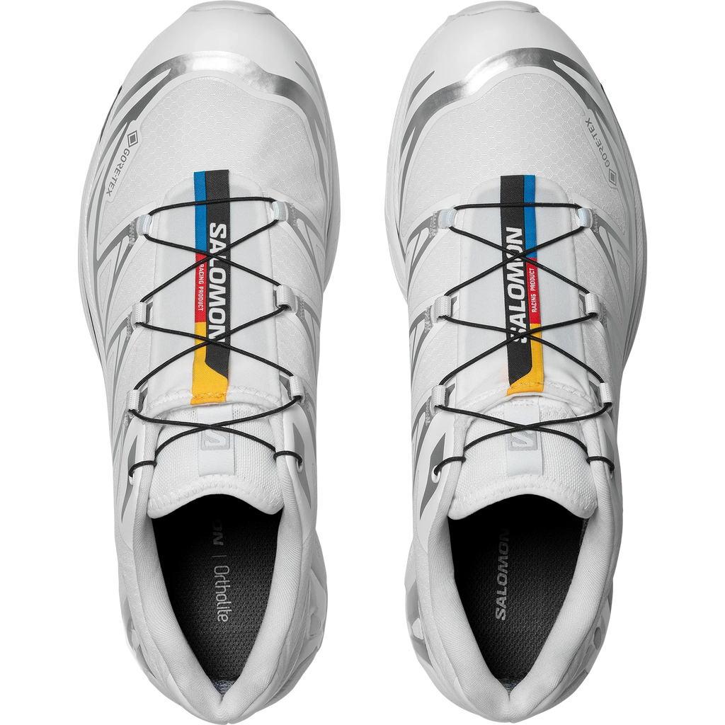 Salomon XT-6 GORE-TEX – White / White / FTW Silver – vue dessus
