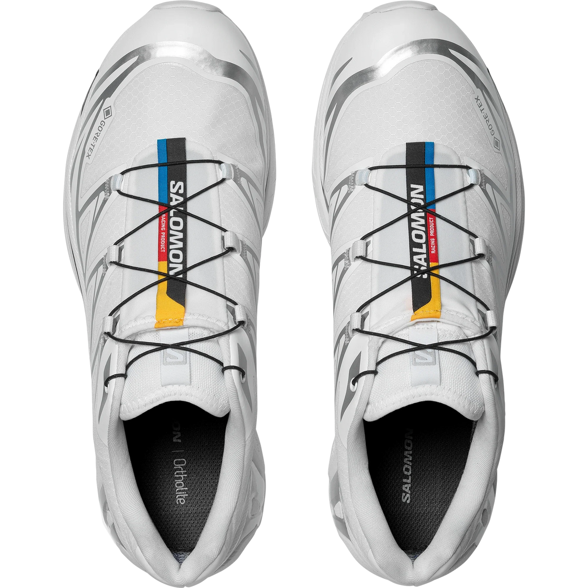 Salomon XT-6 GORE-TEX – White / White / FTW Silver – vue dessus