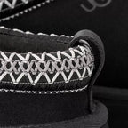 UGG Tazz II Femme – Noir & Gris – detail galon